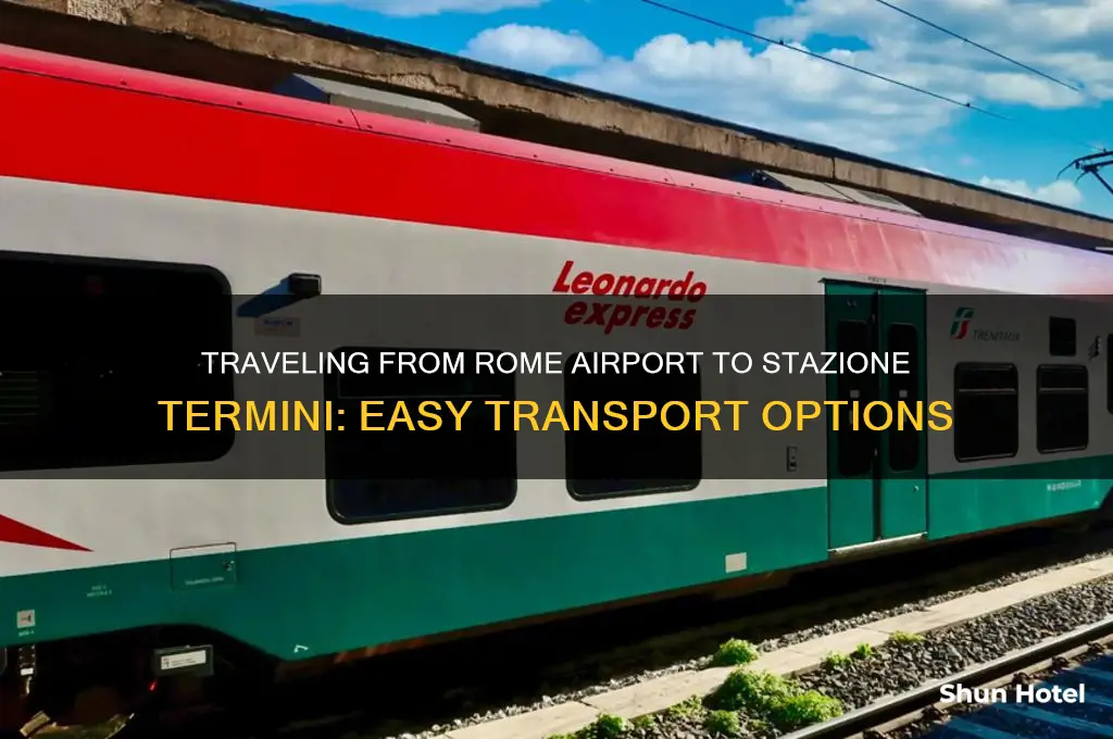 how to get from rome airport to stazione termini
