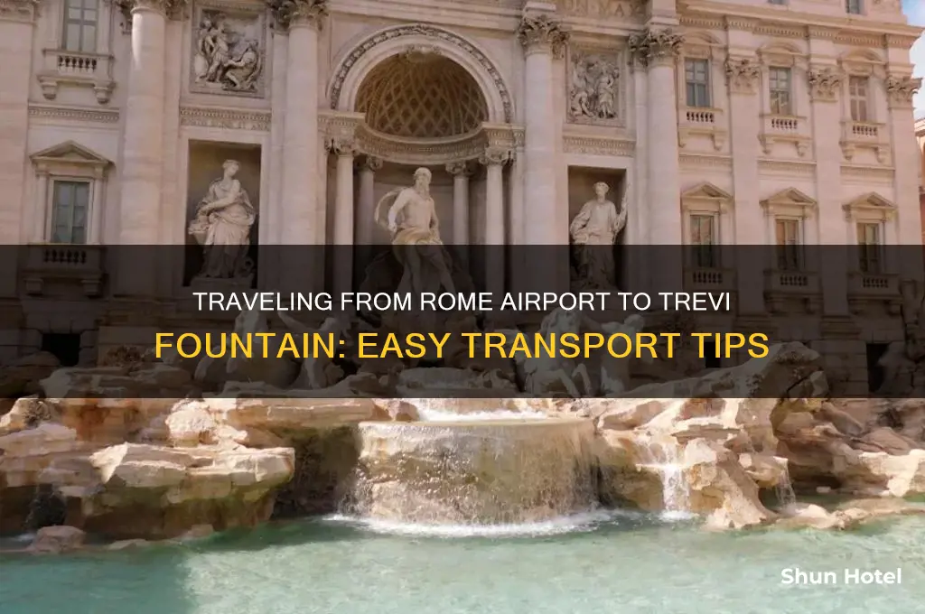how to get from rome airport to trevi fountain