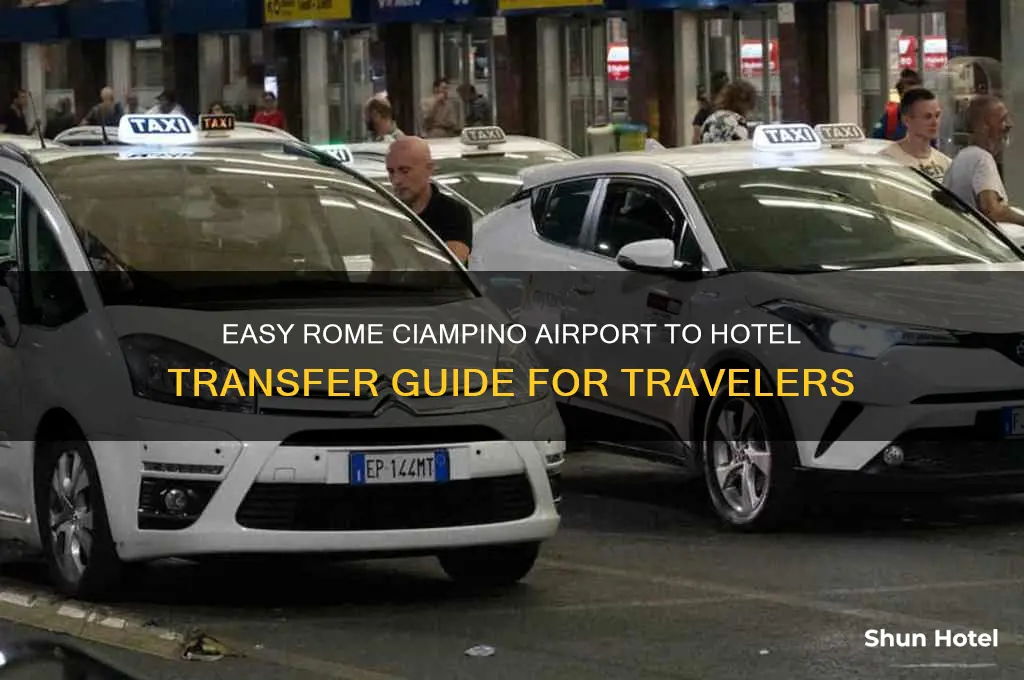 how to get from rome ciampino airport to hotel