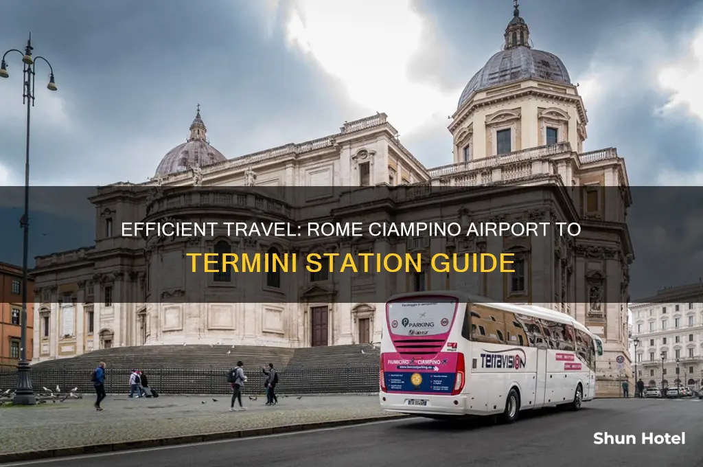 how to get from rome ciampino airport to rome termini