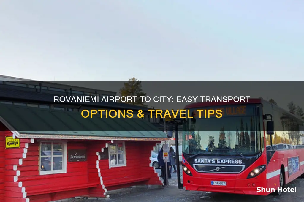 how to get from rovaniemi airport to city