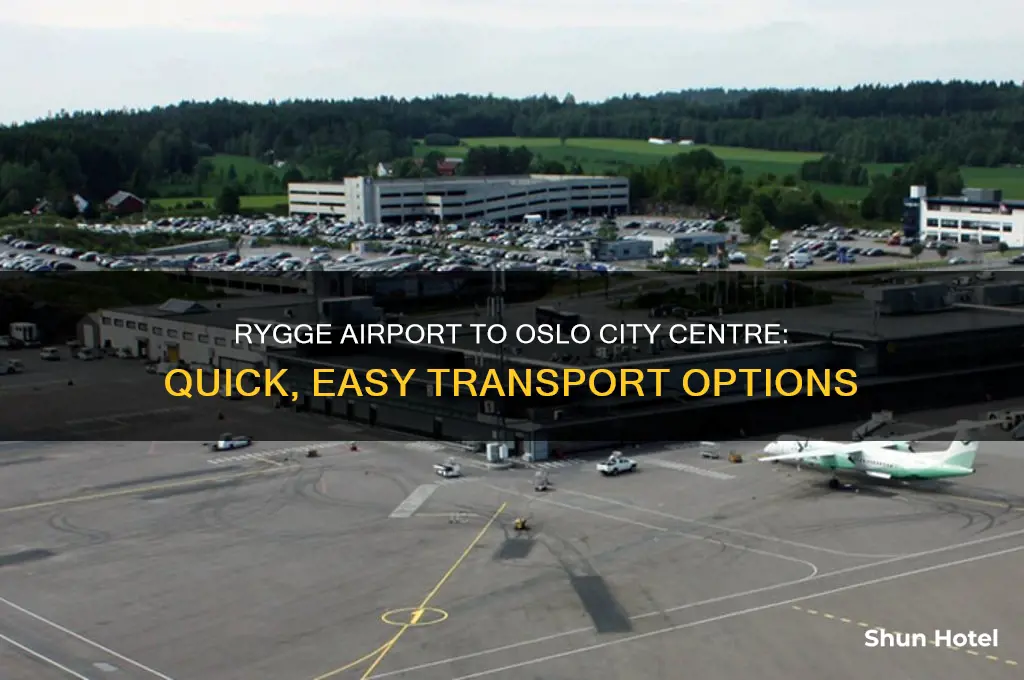 how to get from rygge airport to oslo city centre