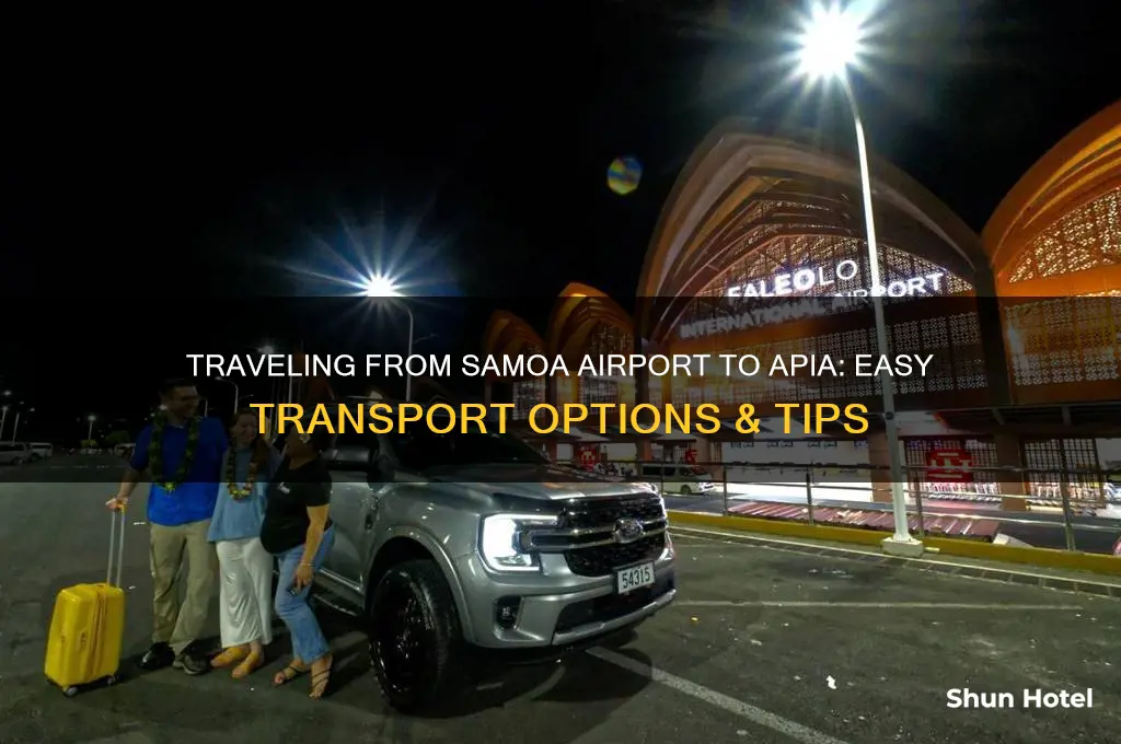 how to get from samoa airport to apia