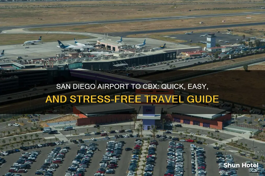 how to get from san diego airport to cbx