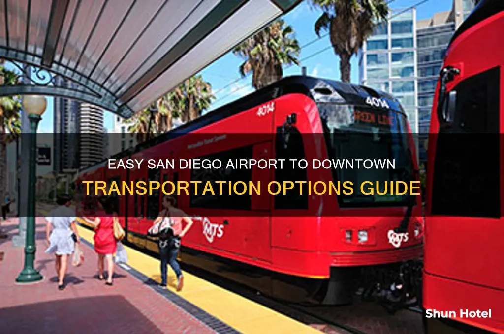 how to get from san diego airport to downtown
