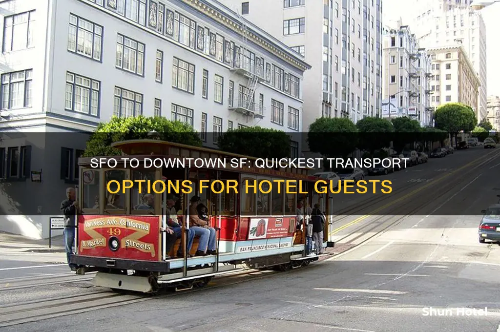 how to get from san francisco airport to downtown hotels