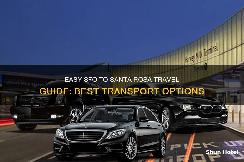 how to get from san francisco airport to santa rosa