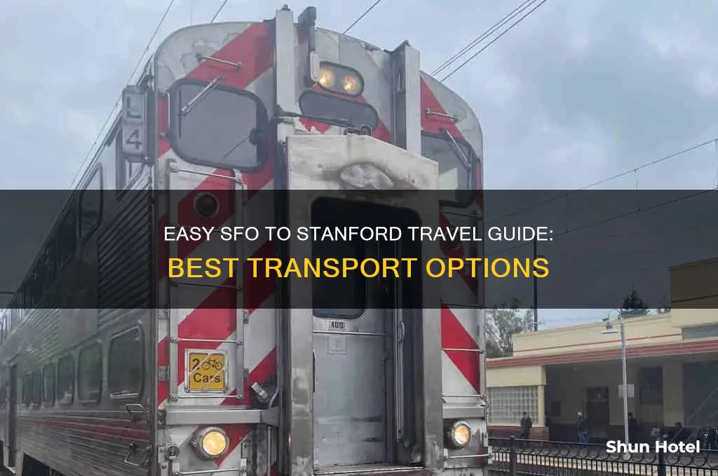 how to get from san francisco airport to stanford