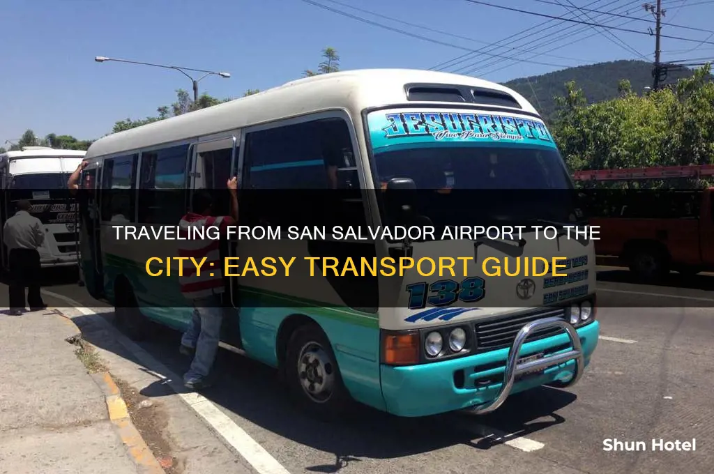 how to get from san salvador airport to san salvador