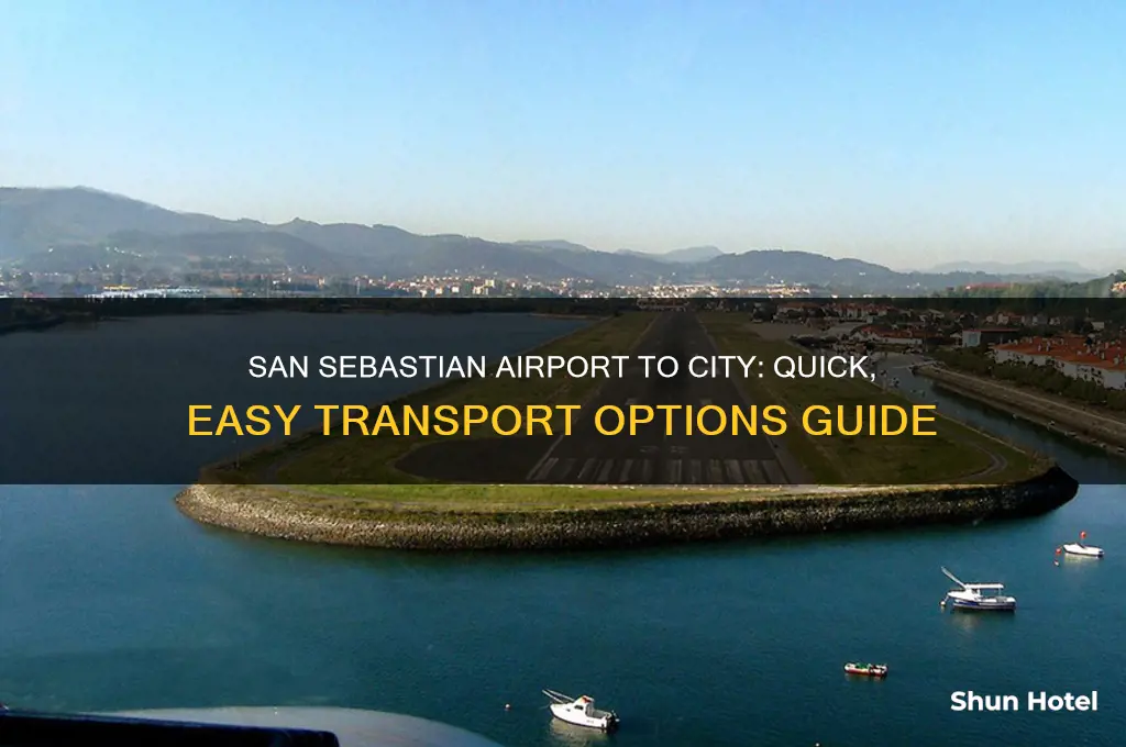 how to get from san sebastian airport to city