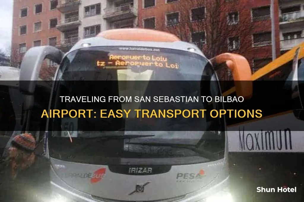 how to get from san sebastian to bilbao airport