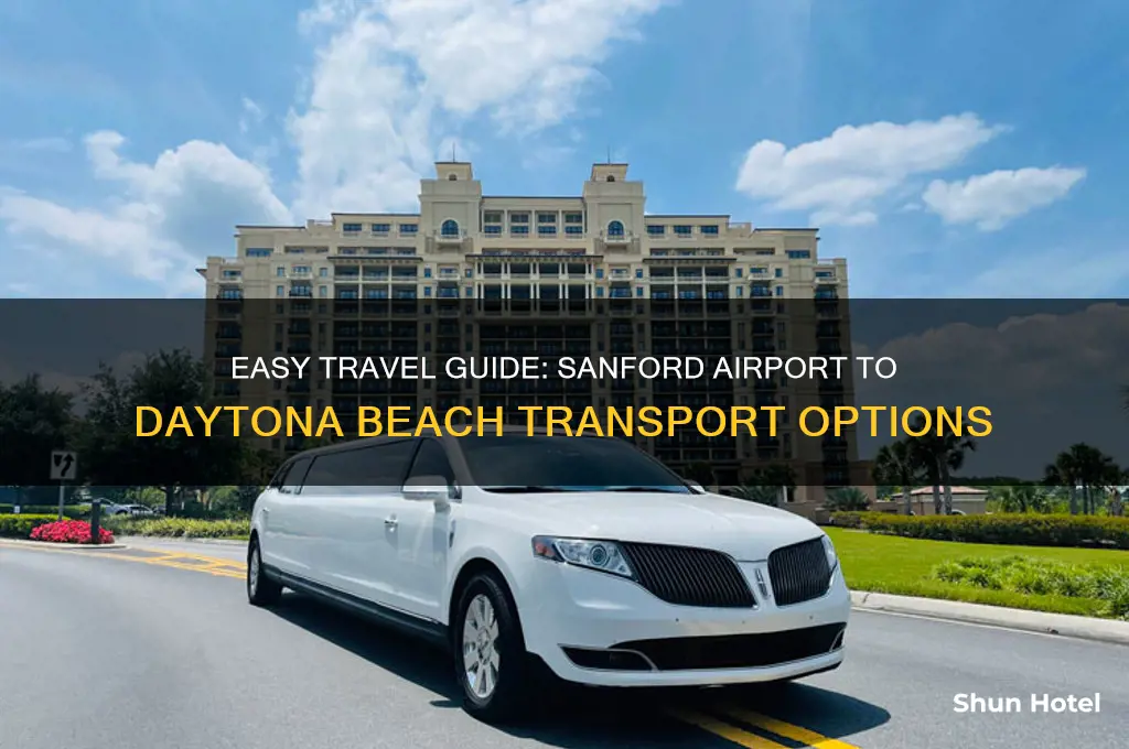 how to get from sanford airport to daytona