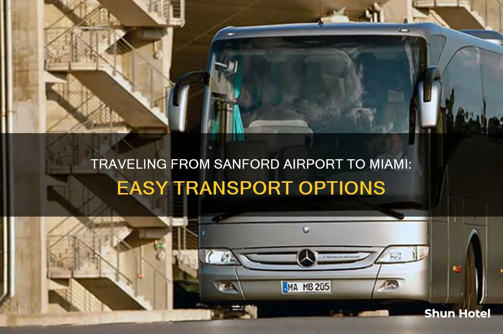 how to get from sanford airport to miami