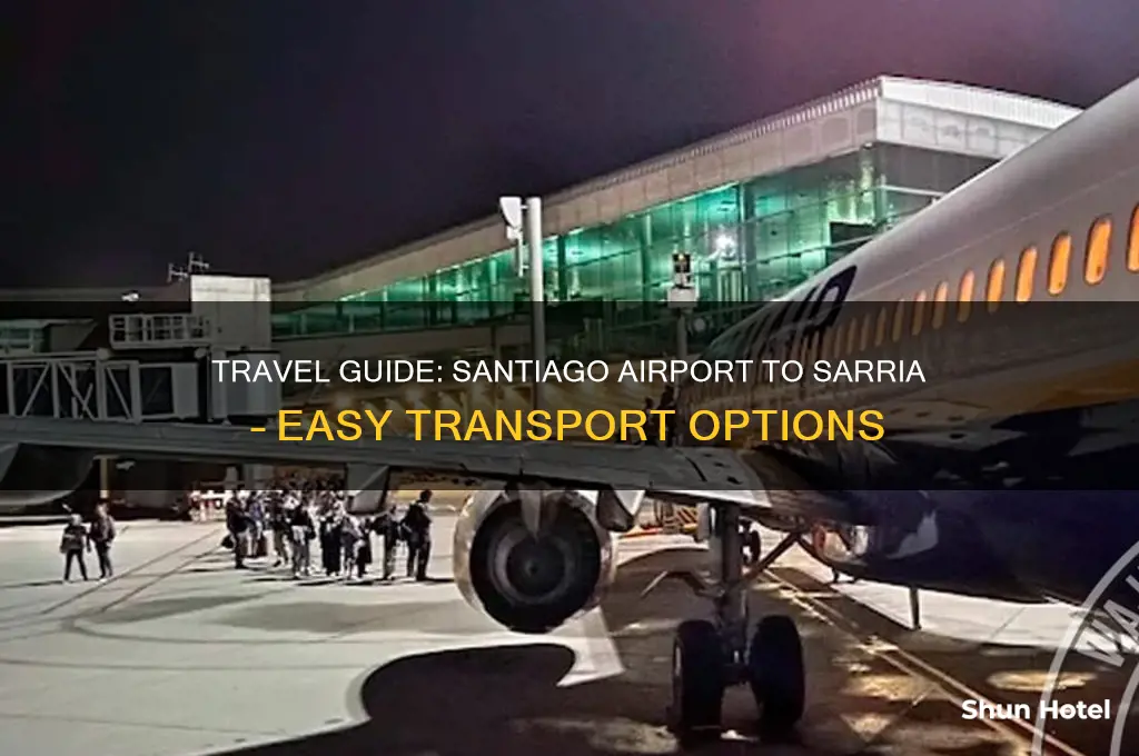 how to get from santiago airport to sarria