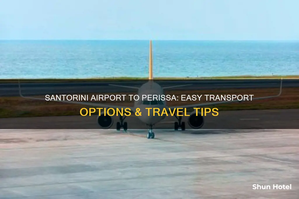 how to get from santorini airport to perissa