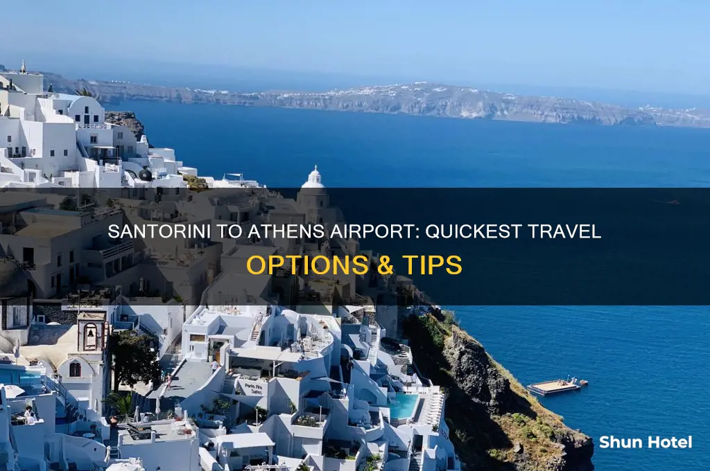 how to get from santorini to athens airport