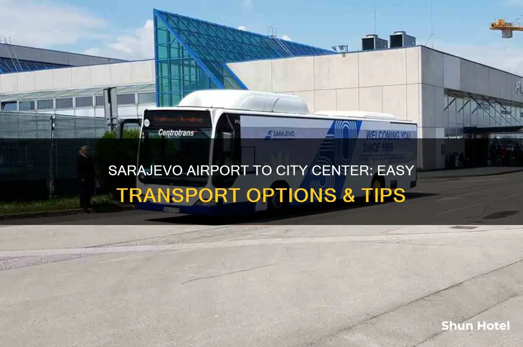 how to get from sarajevo airport to centre