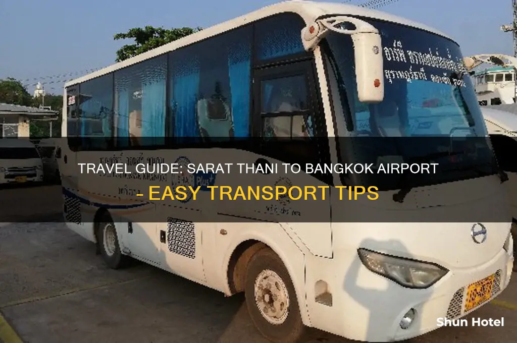 how to get from sarat tani to bangkok airport