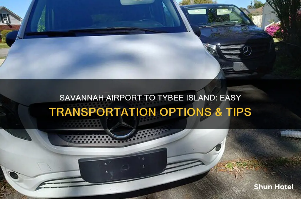how to get from savannah airport to tybee island