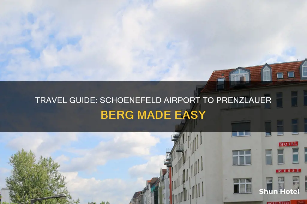 how to get from schoenefeld airport to prenzlauer berg