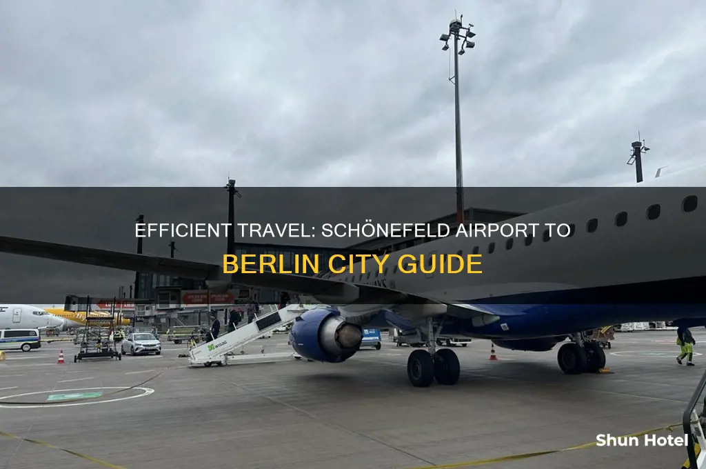 how to get from schonefled airport to berlin city