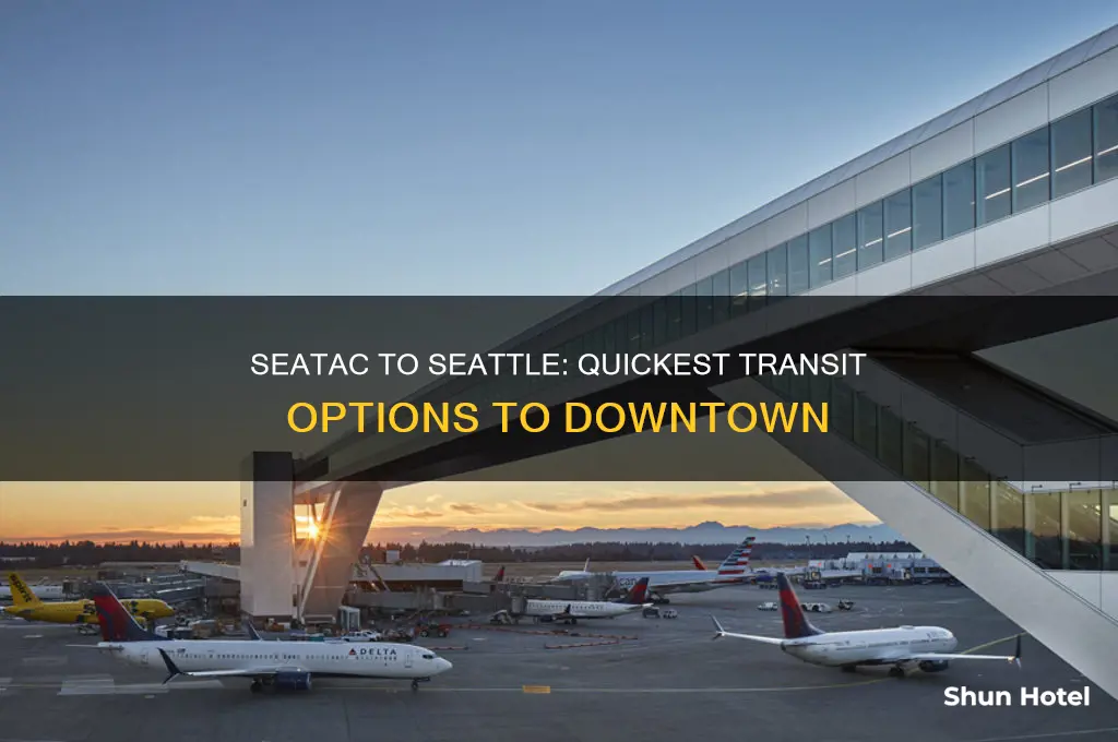 how to get from seatac airport to downtown seattle