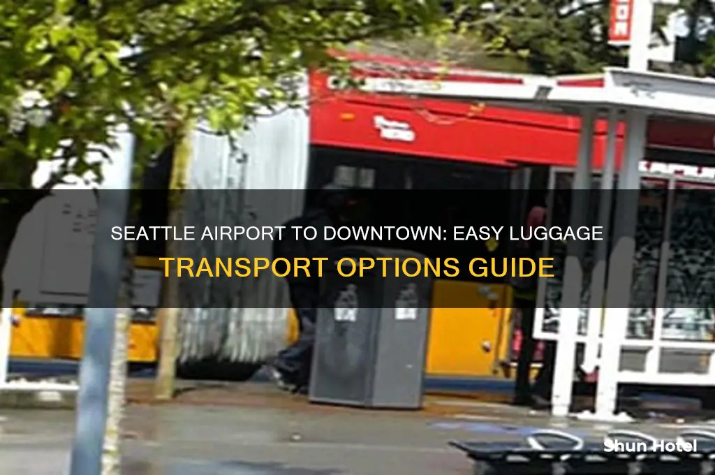 how to get from seattle airport to downtown with luggage