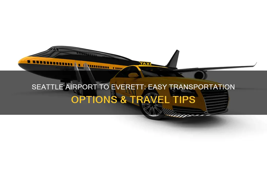 how to get from seattle airport to everett