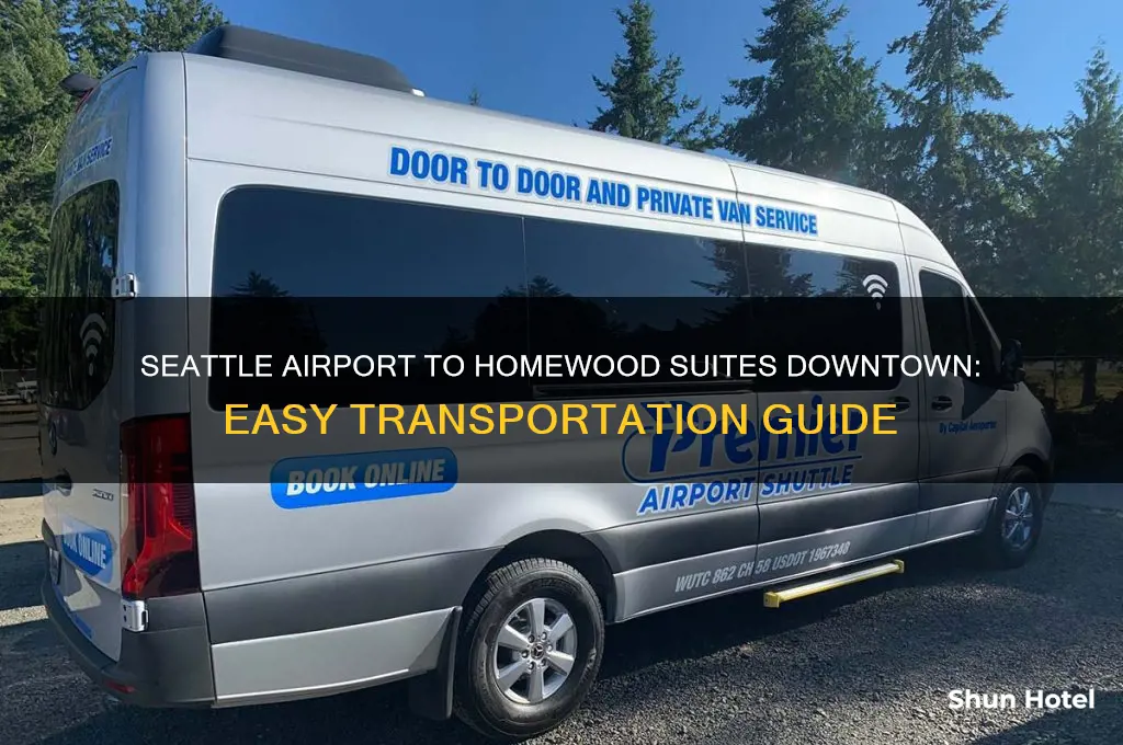 how to get from seattle airport to homewood suites downtown