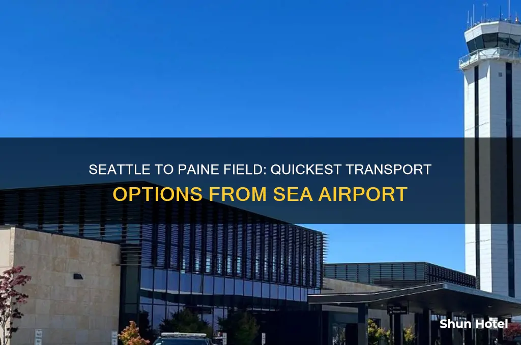 how to get from seattle airport to paine field airport