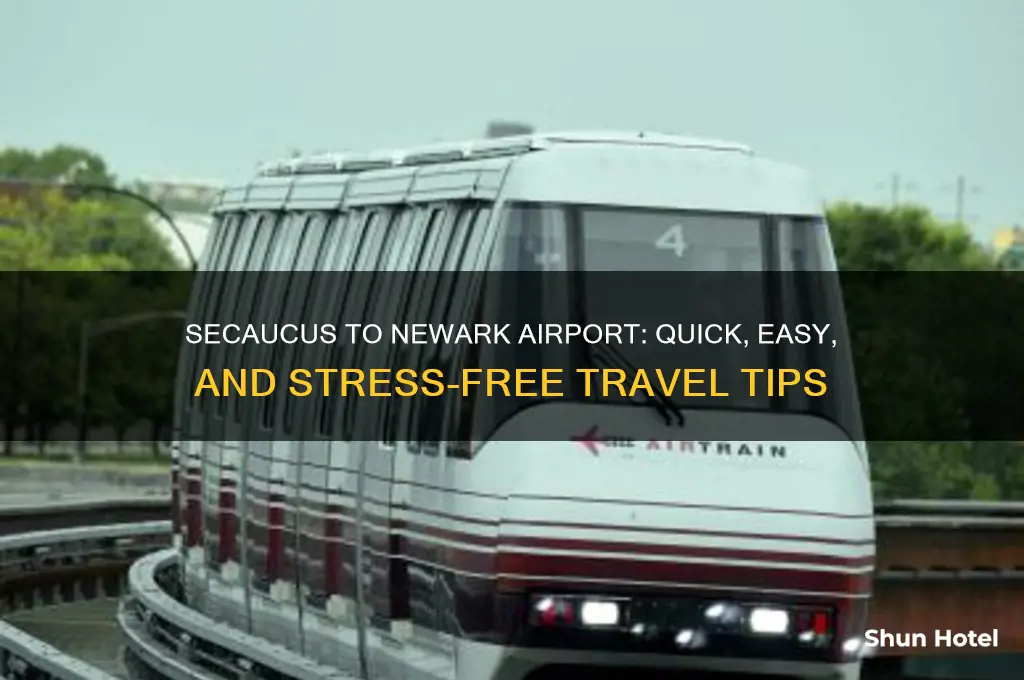 how to get from secaucus to newark airport