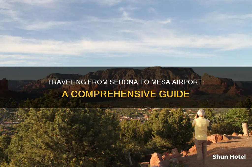 how to get from sedona to mesa airport