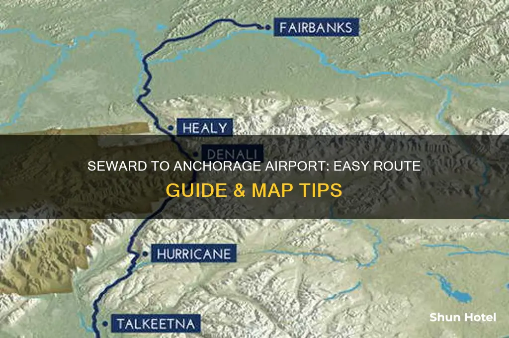 how to get from seward ak to anchorage airport map