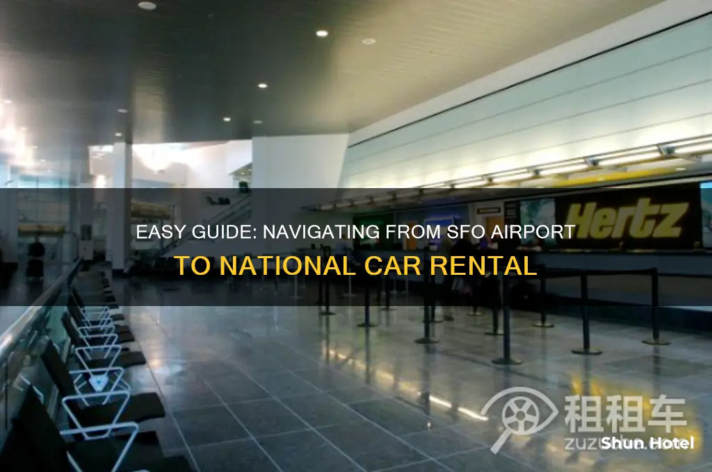 how to get from sfo airport national car rental