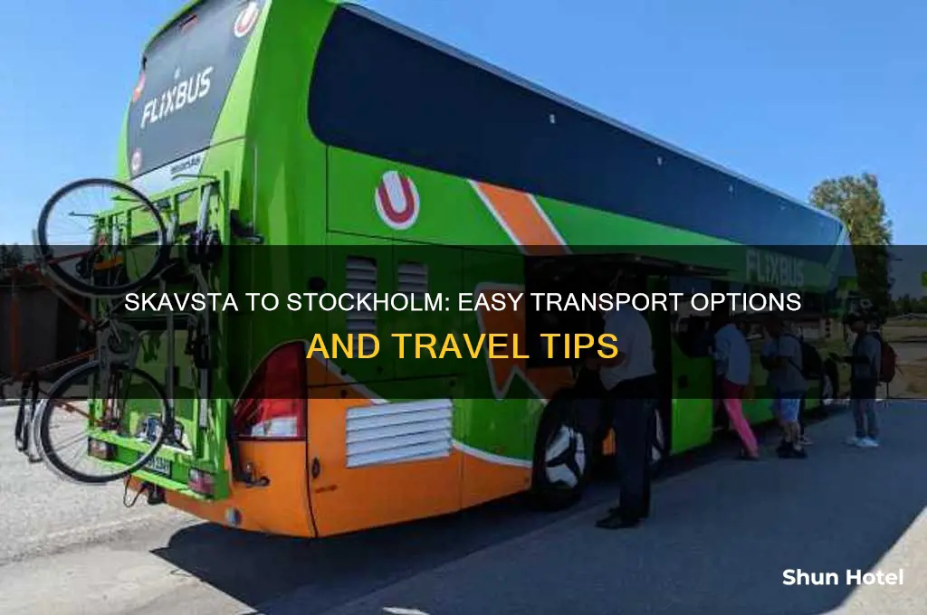 how to get from skavsta airport to stockholm