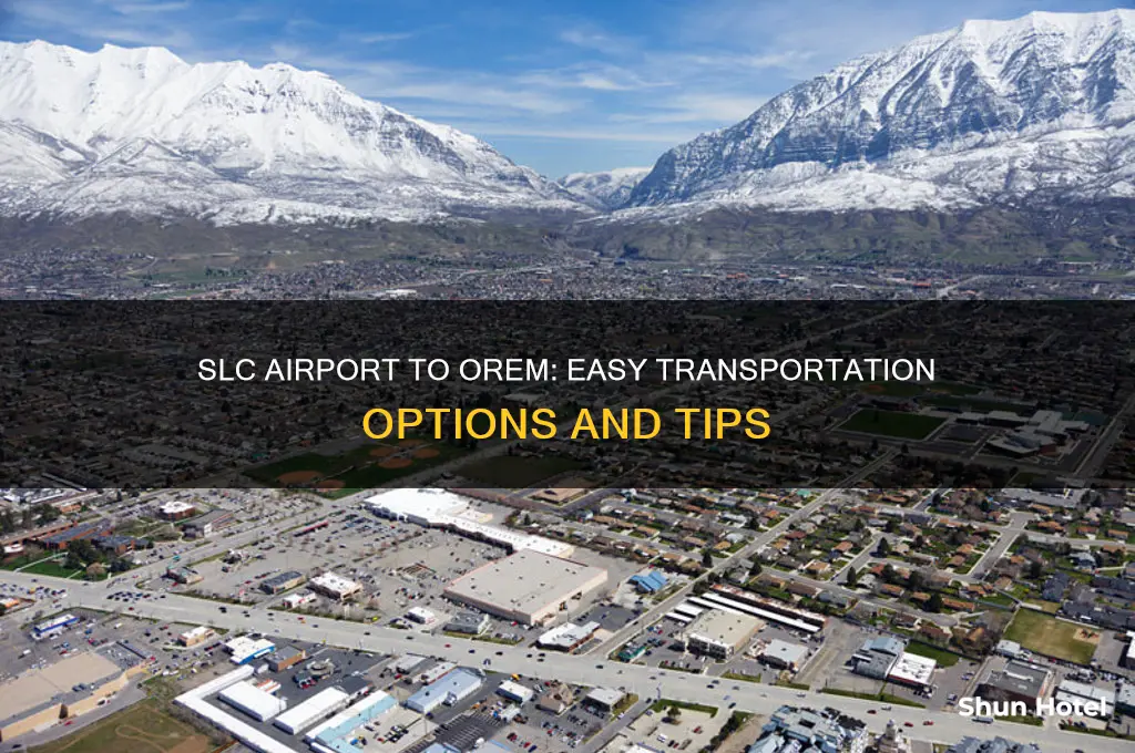 how to get from slc airport to orem