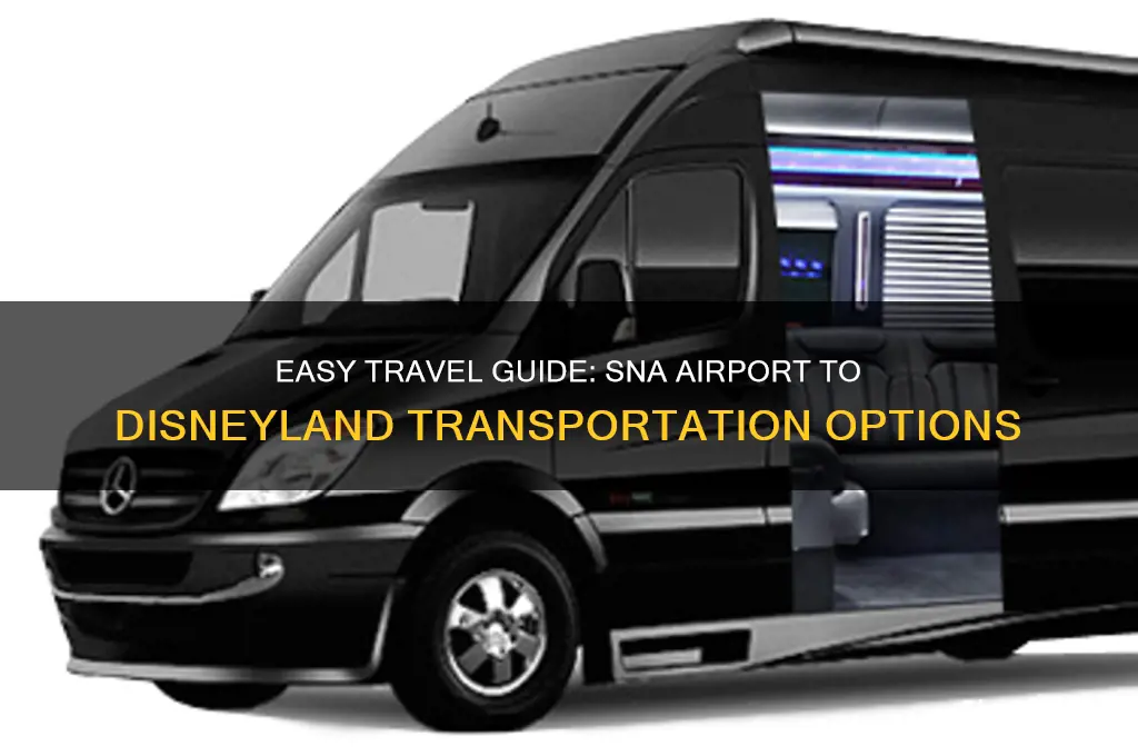 how to get from sna airport to disneyland