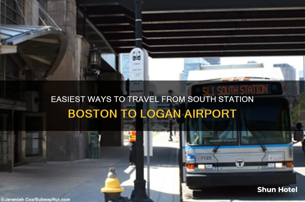 how to get from south station boston to logan airport