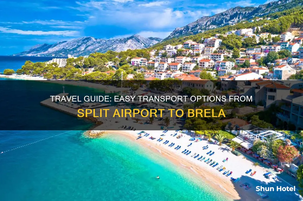 how to get from split airport to brela