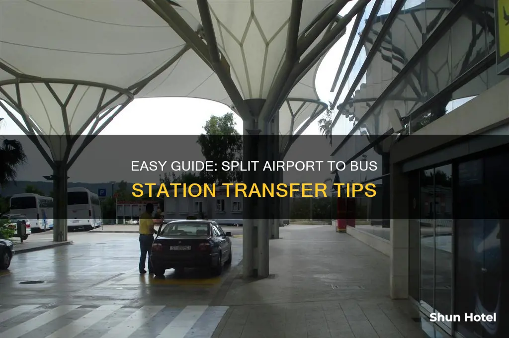 how to get from split airport to bus