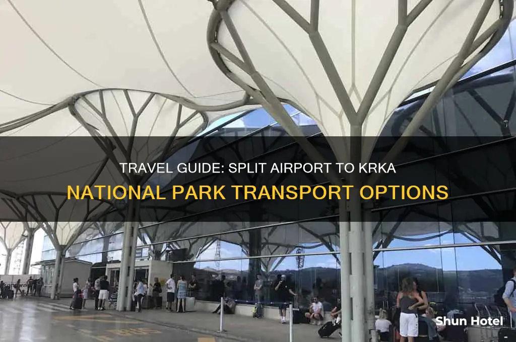 how to get from split airport to krka national park