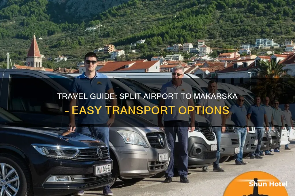 how to get from split airport to makarska