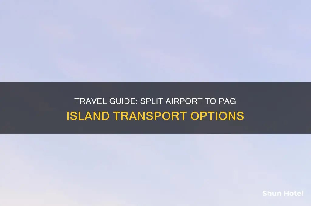 how to get from split airport to pag