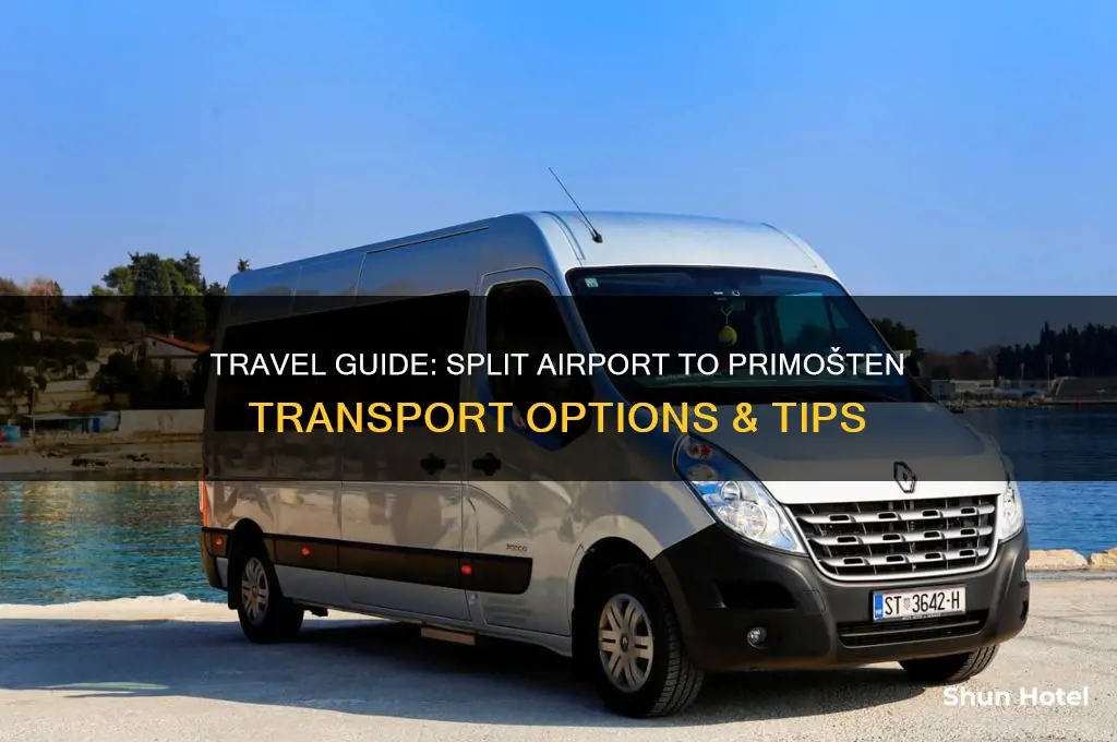 how to get from split airport to primosten