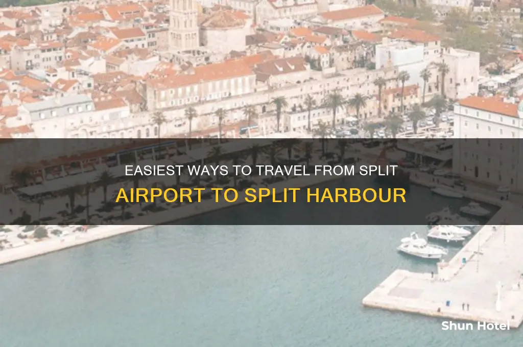 how to get from split airport to split harbour