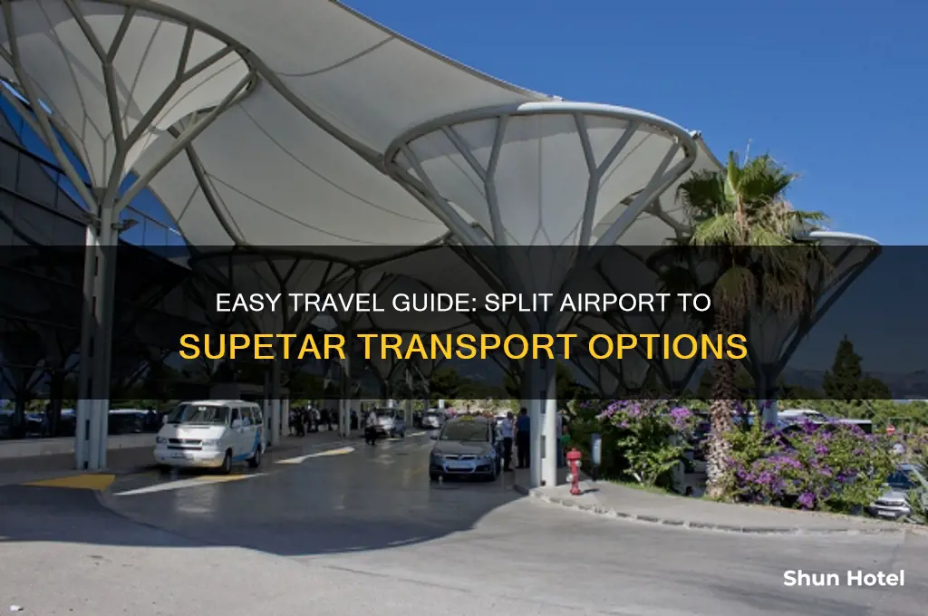 how to get from split airport to supetar