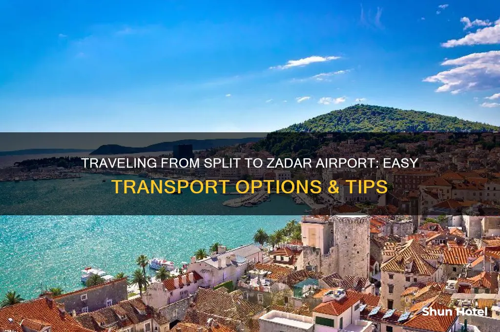 how to get from split to zadar airport