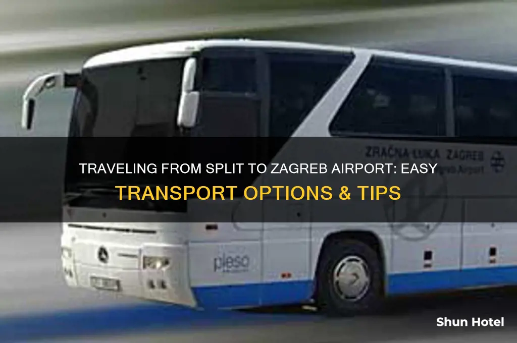 how to get from split to zagreb airport