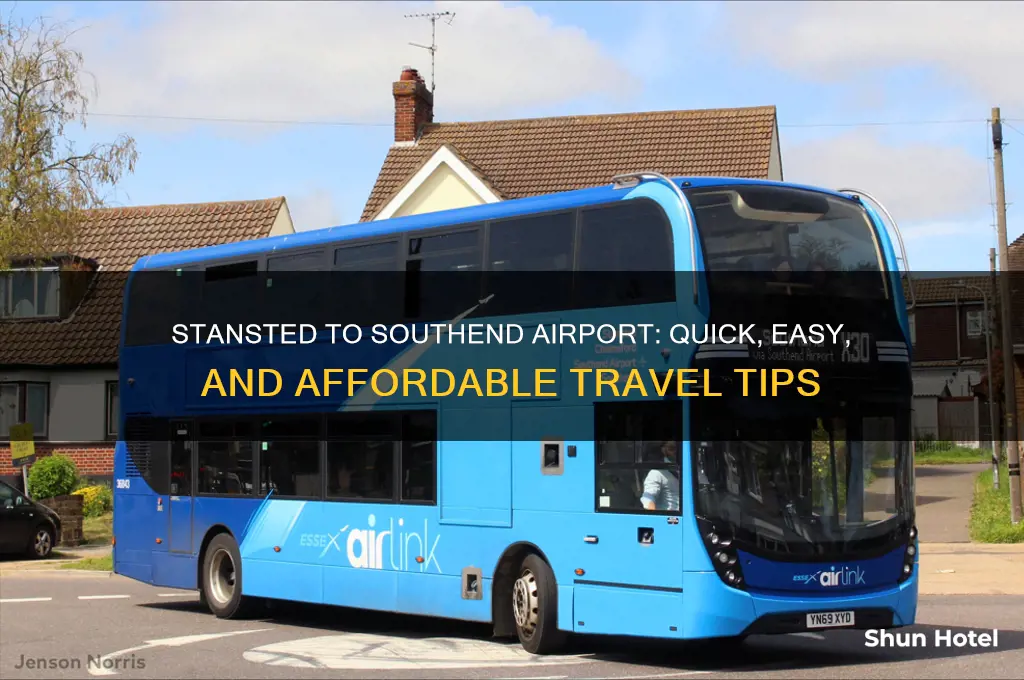 how to get from stansted airport to southend airport