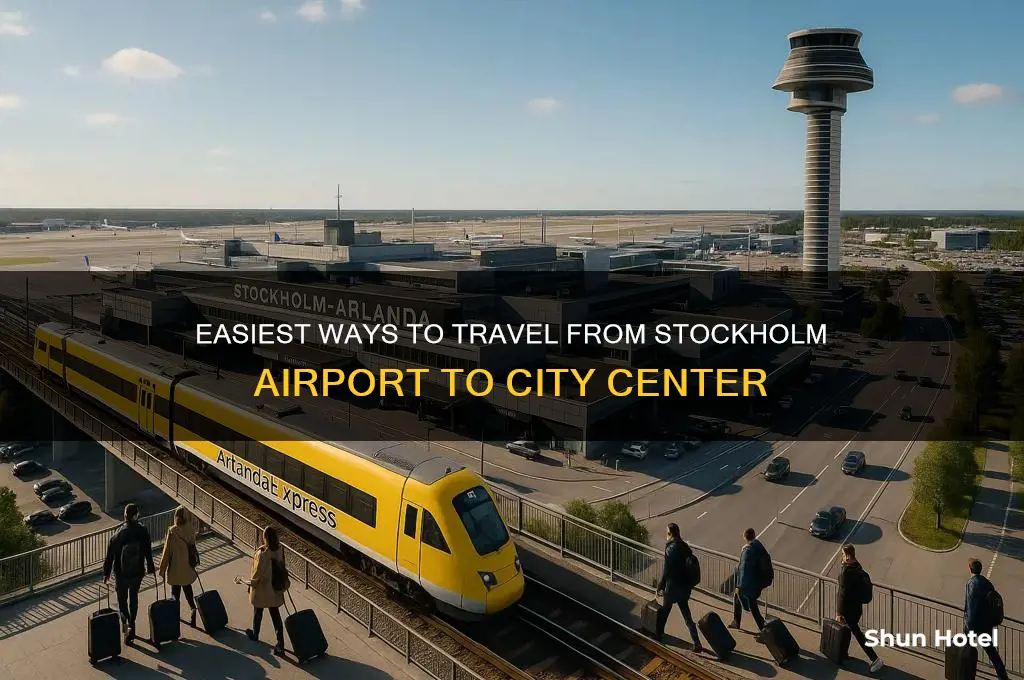 how to get from stockholm airport into the city